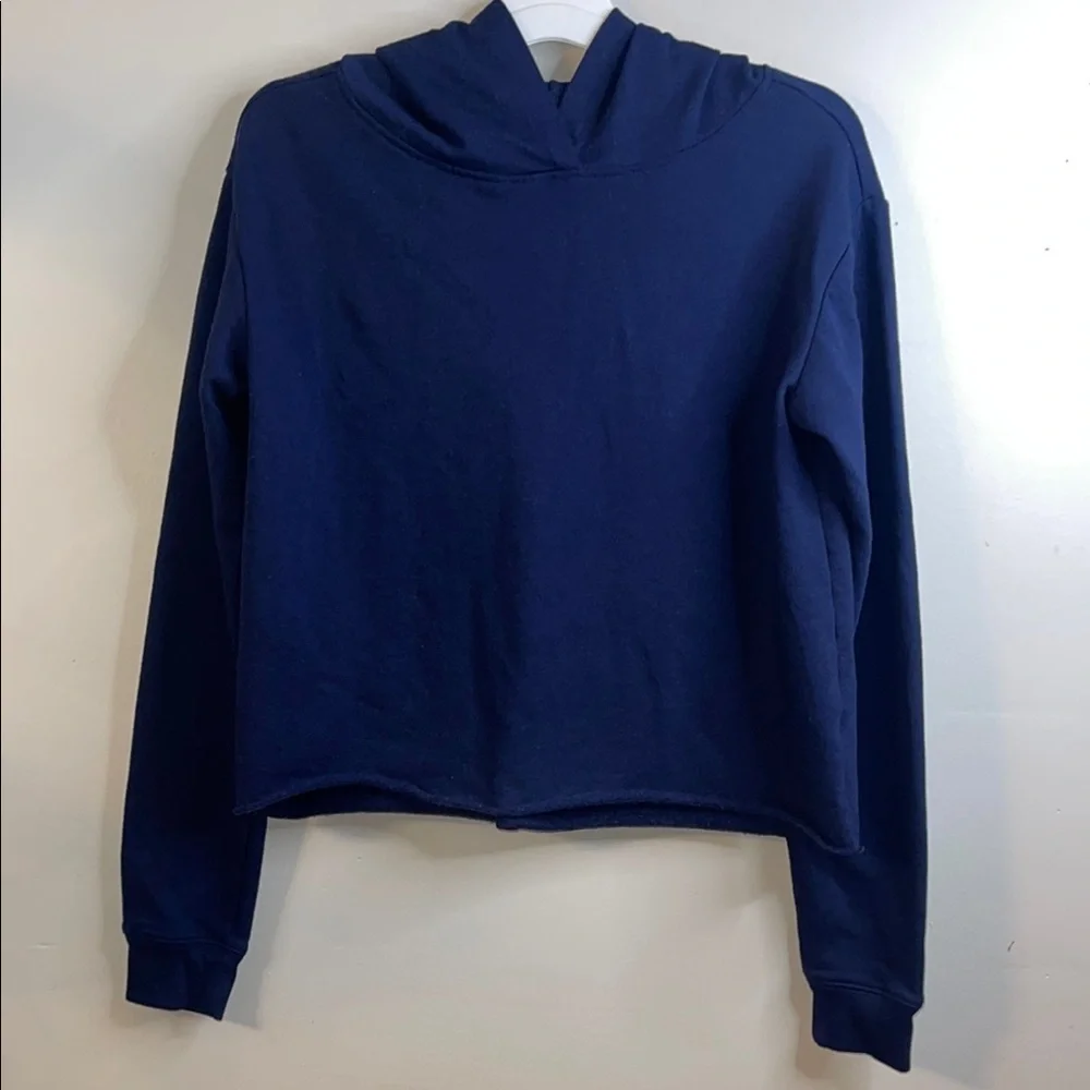Justice Girls Active Blue Long Sleeve Hoodie Size 14/16 EUC